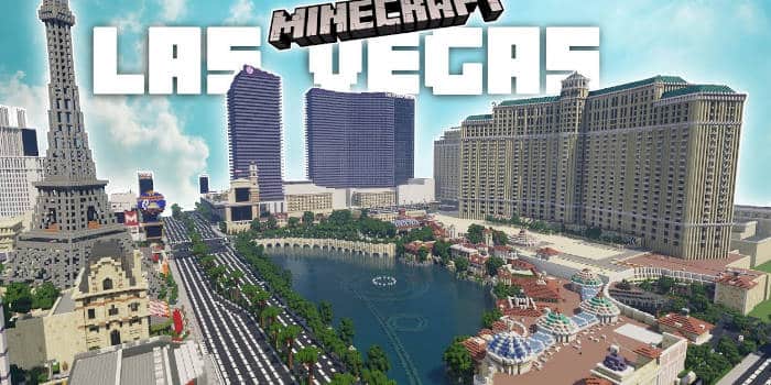 ผู้เล่นสร้างใหม่ทั้งทางเลือดลาสเวกัสใน Minecraft
