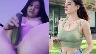 สาวนมโต  เอาแตงกวายัดหี ชอบควยใหญ่ไซด์ฝรั่ง หน้าตาอ้อนควยมาก